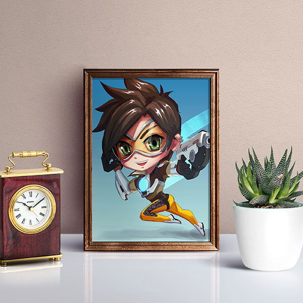 Tracer Chibi Mini Print