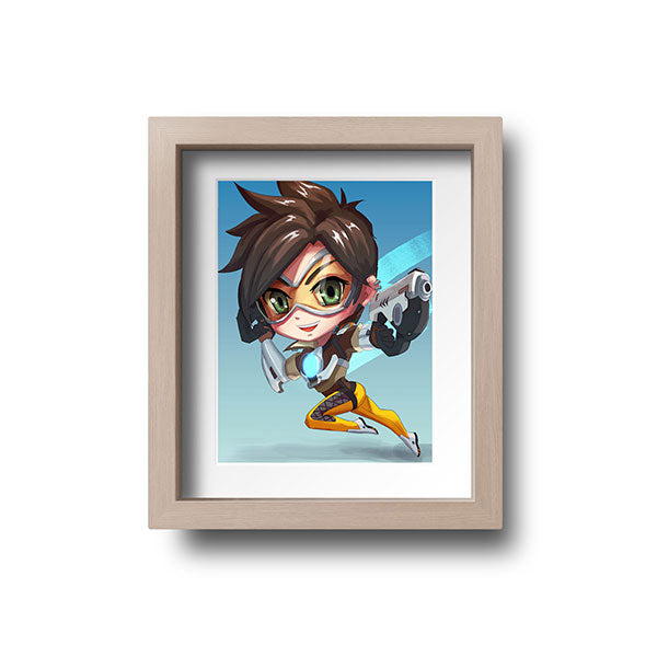 Tracer Chibi Mini Print