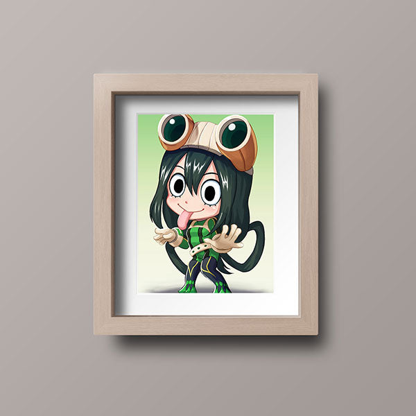 Tsuyu Chibi Mini Print - nayukidraws