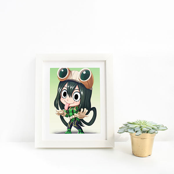 Tsuyu Chibi Mini Print - nayukidraws