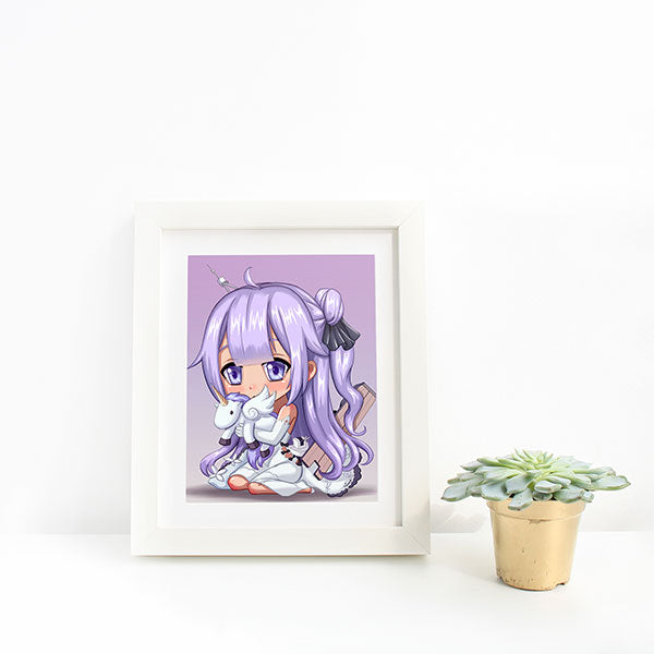 Unicorn Chibi Mini Print - nayukidraws