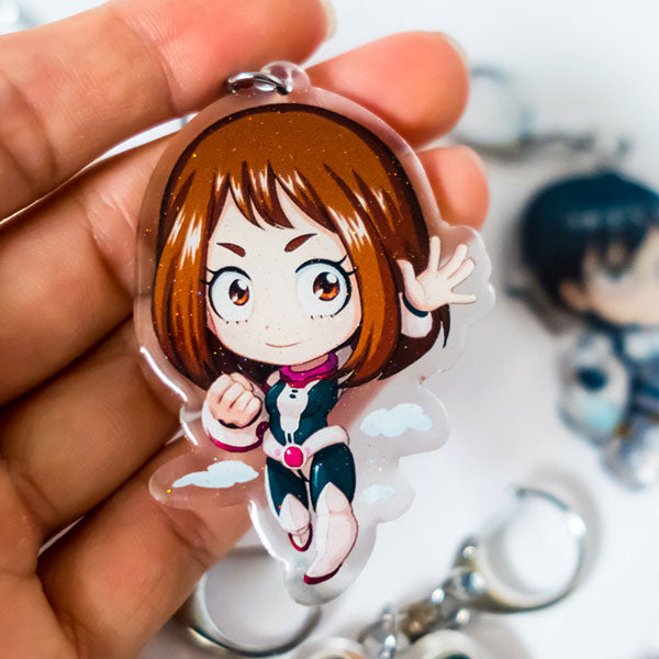 Uraraka Acrylic Keychain - nayukidraws