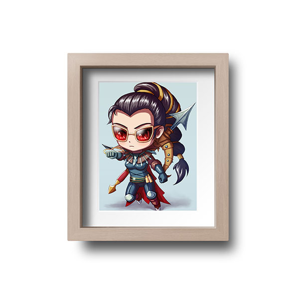 Vayne Chibi Mini Print - nayukidraws