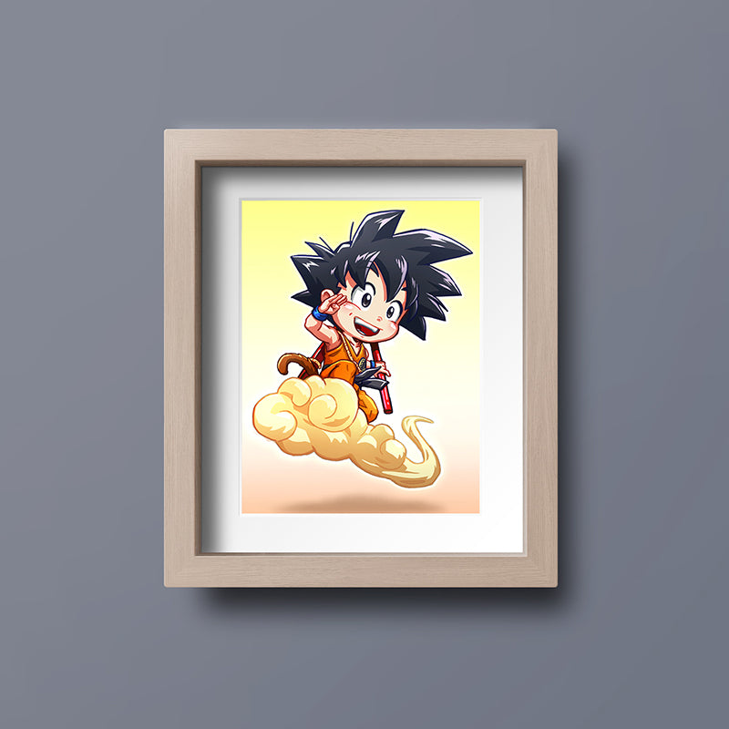 Young Goku Mini Print