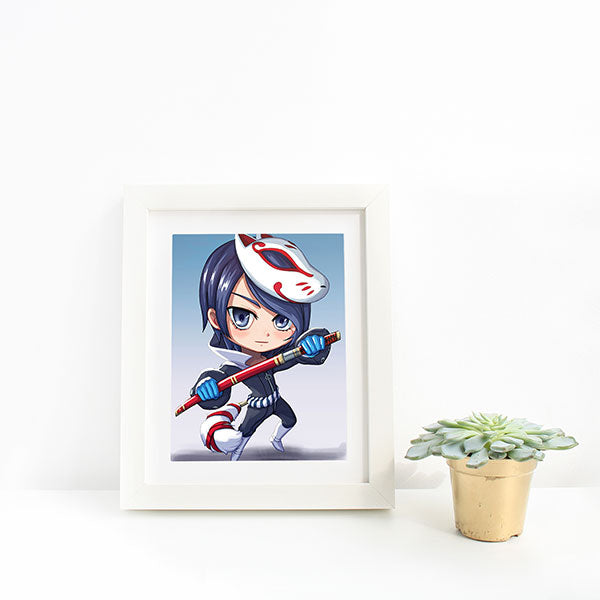Yusuke Chibi Mini Print - nayukidraws