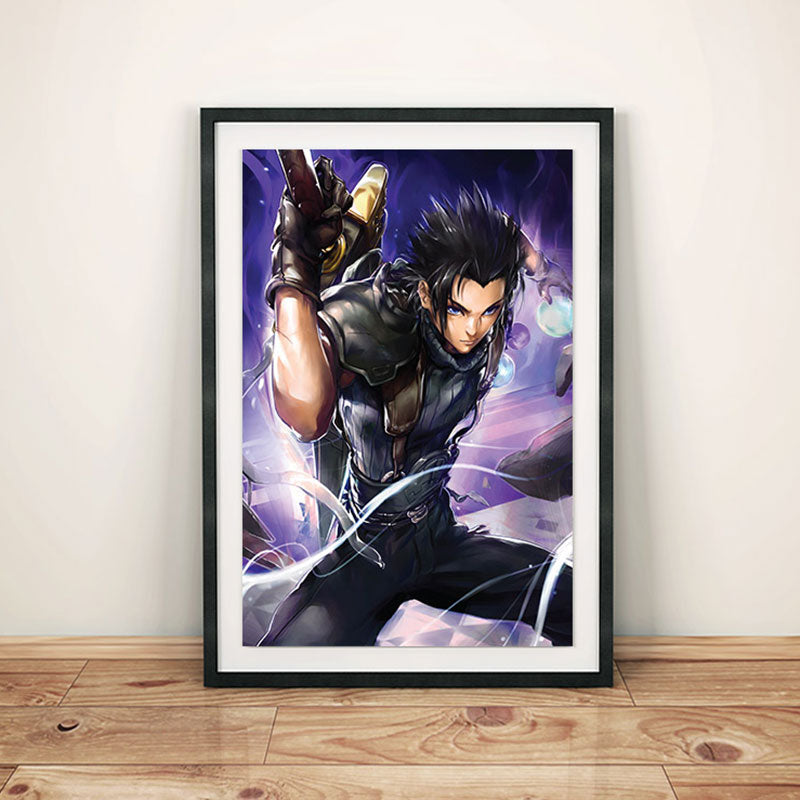 Zack Fair FF7 Poster Print