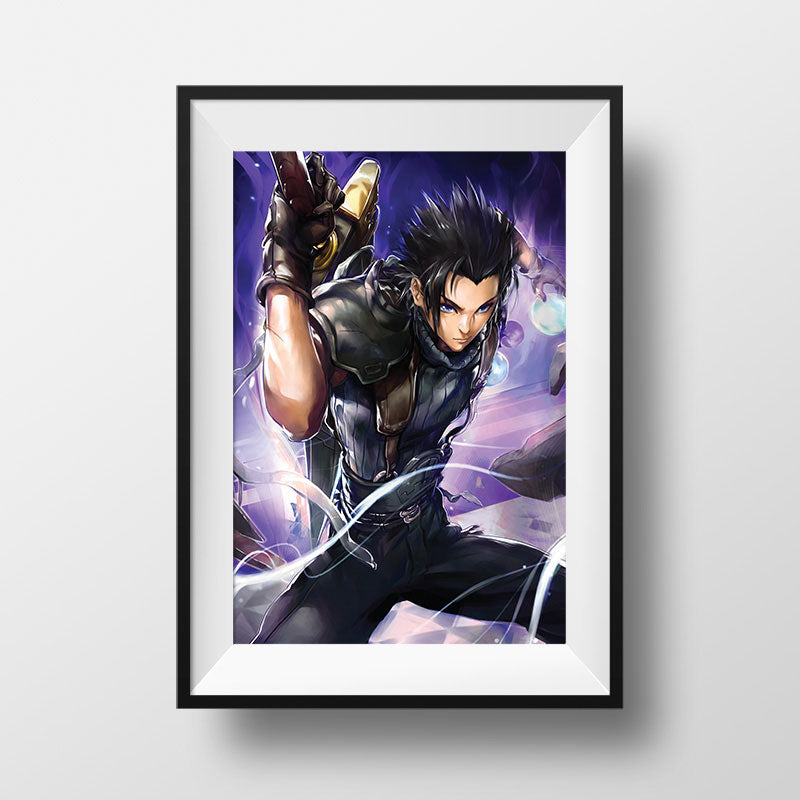 Zack Fair FF7 Poster Print