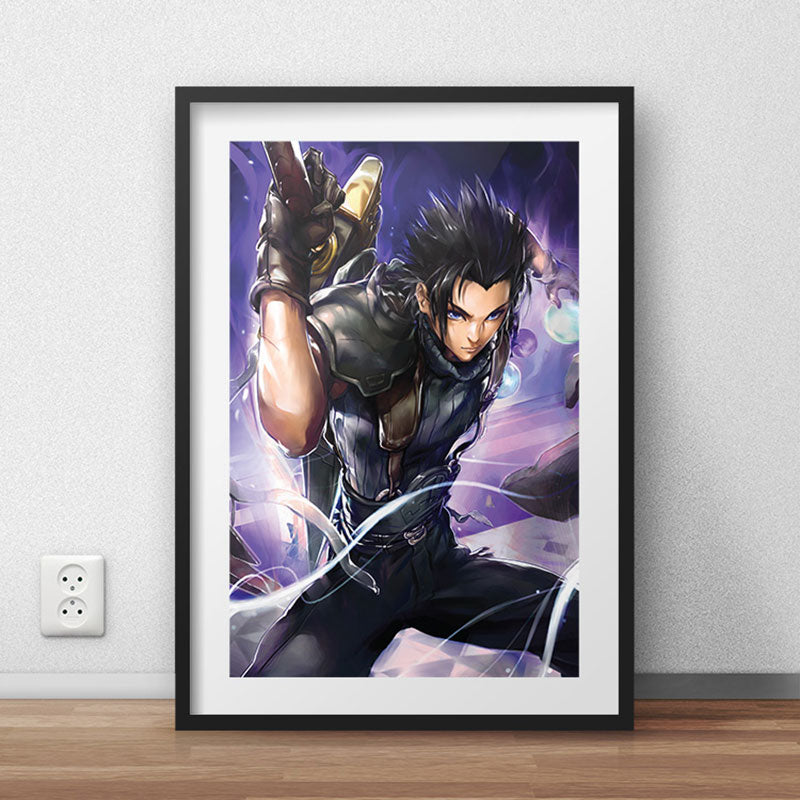 Zack Fair FF7 Poster Print