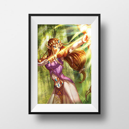 Princess Zelda Poster Print - nayukidraws