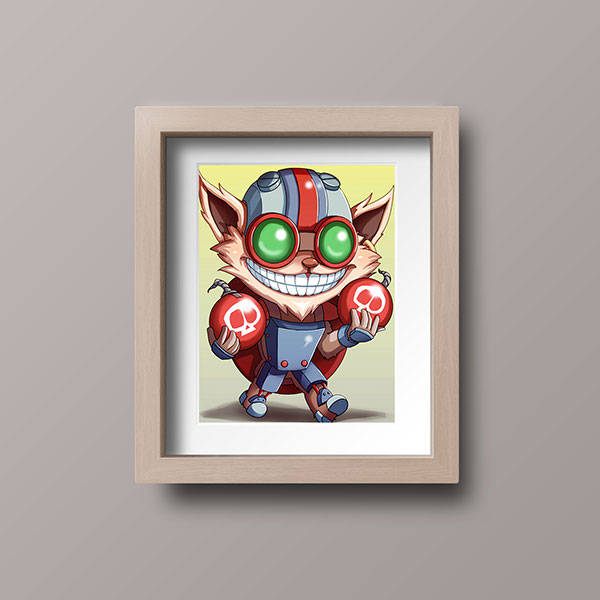 Ziggs Chibi Mini Print - nayukidraws