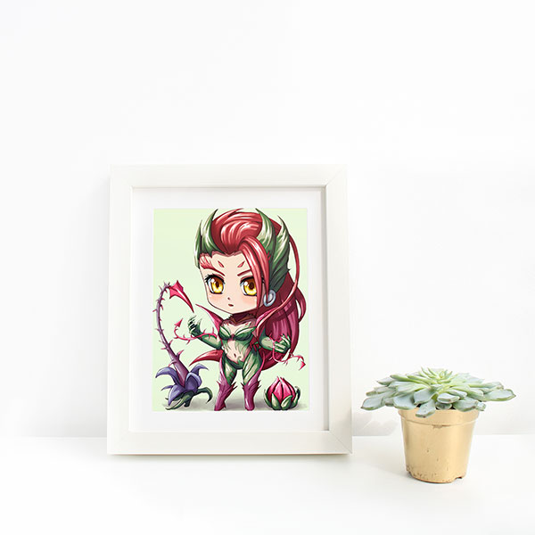 Zyra Chibi Mini Print - nayukidraws